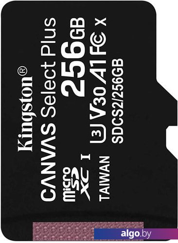 

Карта памяти Kingston Canvas Select Plus microSDXC 256GB