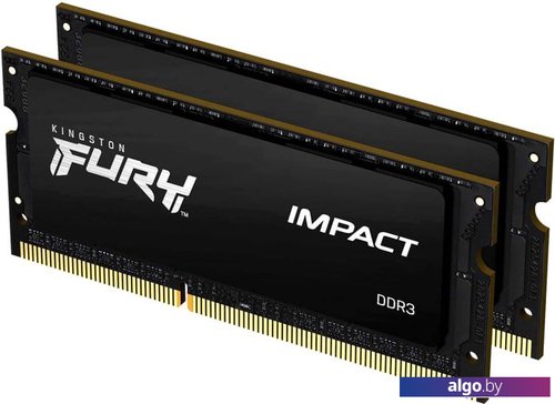 

Оперативная память Kingston FURY Impact 2x8GB DDR3 SODIMM PC3-14900 KF318LS11IBK2/16