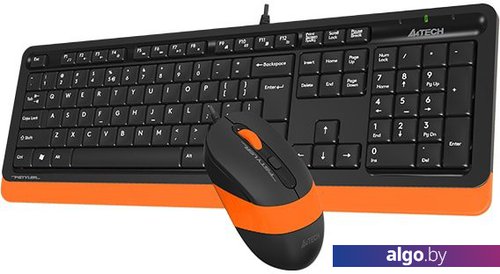 Клавиатура + мышь A4Tech Fstyler F1010 (черный/оранжевый) Клавиатура + мышь A4Tech Fstyler F1010 (черный/оранжевый)