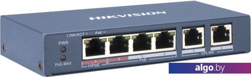 Коммутатор Hikvision DS-3E0106P-E/M