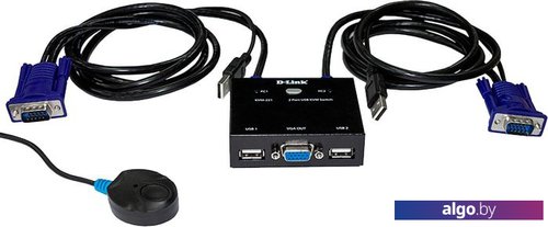 

KVM переключатель D-Link KVM-221, Черный