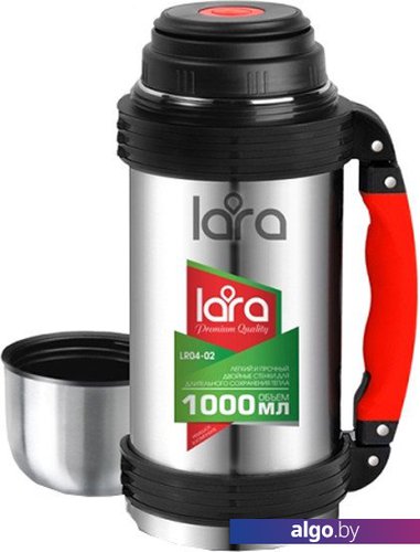 Термос Lara LR04-02 1л (серебристый) Термос Lara LR04-02 1л (серебристый)