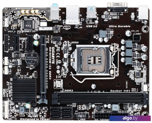 Материнская плата Gigabyte GA-H110M-S2 DDR3 (rev. 1.0) Материнская плата Gigabyte GA-H110M-S2 DDR3 (rev. 1.0)