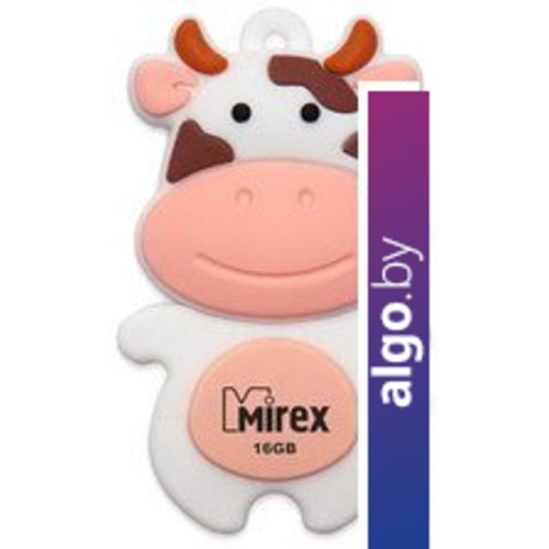 

USB Flash Mirex COW PEACH 16GB (13600-KIDCWP16), Белый;розовый