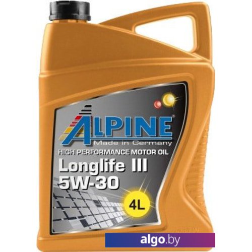 

Моторное масло Alpine Longlife III 5W-30 4л