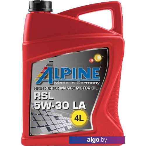 

Моторное масло Alpine RSL 5W-30 LA 4л