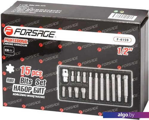 Набор бит FORSAGE F-4159 (15 предметов) Набор бит FORSAGE F-4159 (15 предметов)