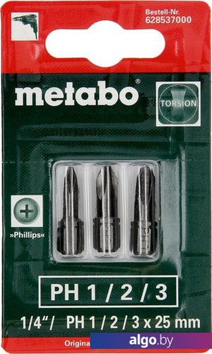

Набор бит Metabo 628537000 (3 предмета)