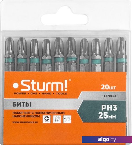 Набор бит Sturm 1270103 (20 предметов) Набор бит Sturm 1270103 (20 предметов)