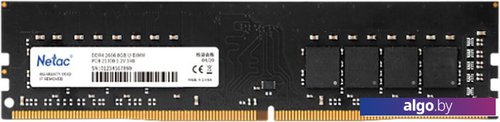 

Оперативная память Netac Basic 8GB DDR4 PC4-25600 NTBSD4P32SP-08