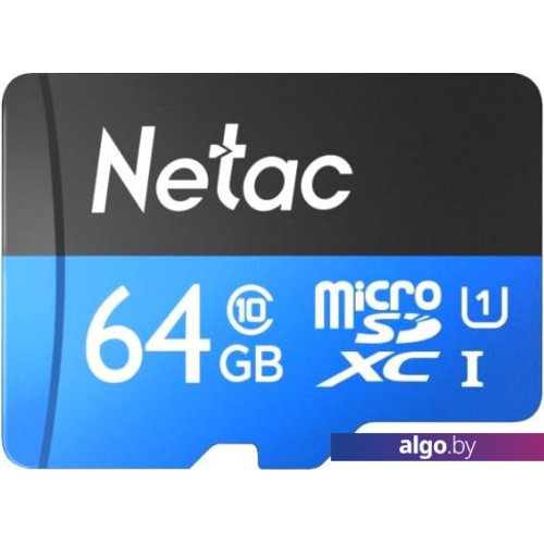 

Карта памяти Netac P500 Standard 64GB NT02P500STN-064G-R + адаптер