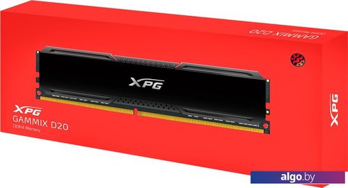 Оперативная память A-Data XPG GAMMIX D20 8ГБ DDR4 3600 МГц AX4U36008G18I-CBK20 Оперативная память A-Data XPG GAMMIX D20 8ГБ DDR4 3600 МГц AX4U36008G18I-CBK20