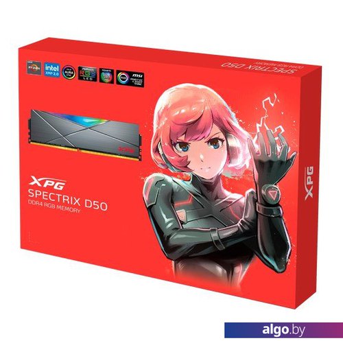 Оперативная память A-Data XPG Spectrix D45G RGB 8ГБ DDR4 4133 МГц AX4U41338G19J-CBKD45G Оперативная память A-Data XPG Spectrix D45G RGB 8ГБ DDR4 4133 МГц AX4U41338G19J-CBKD45G
