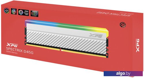 Оперативная память A-Data XPG Spectrix D45G RGB 8ГБ DDR4 4133 МГц AX4U41338G19J-CWHD45G Оперативная память A-Data XPG Spectrix D45G RGB 8ГБ DDR4 4133 МГц AX4U41338G19J-CWHD45G