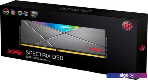 Оперативная память A-Data XPG Spectrix D50 RGB 32ГБ DDR4 3600 МГц AX4U360032G18I-ST50 Оперативная память A-Data XPG Spectrix D50 RGB 32ГБ DDR4 3600 МГц AX4U360032G18I-ST50