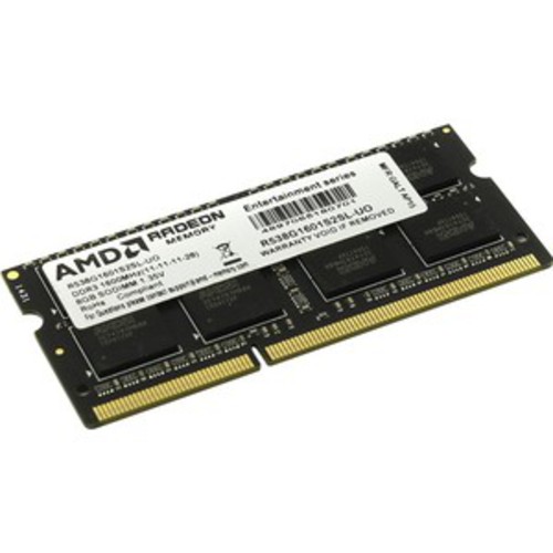 Оперативная память AMD 8GB DDR3 SO-DIMM PC3-12800 (R538G1601S2SL-UO) Оперативная память AMD 8GB DDR3 SO-DIMM PC3-12800 (R538G1601S2SL-UO)