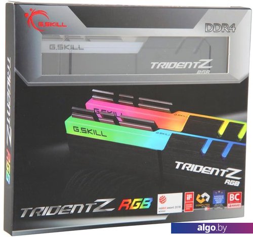 Оперативная память G.Skill Trident Z RGB 2x32GB DDR4 PC4-28800 F4-3600C18D-64GTZR Оперативная память G.Skill Trident Z RGB 2x32GB DDR4 PC4-28800 F4-3600C18D-64GTZR