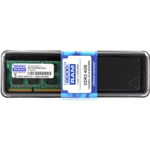 Оперативная память GOODRAM 8GB DDR3 SO-DIMM PC3-12800 (GR1600S3V64L11/8G) Оперативная память GOODRAM 8GB DDR3 SO-DIMM PC3-12800 (GR1600S3V64L11/8G)