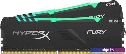 Оперативная память HyperX Fury RGB 2x16GB DDR4 PC4-27700 HX434C16FB3AK2/32 Оперативная память HyperX Fury RGB 2x16GB DDR4 PC4-27700 HX434C16FB3AK2/32