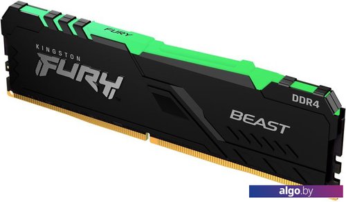 

Оперативная память Kingston FURY Beast RGB 8GB DDR4 PC4-28800 KF436C17BBA/8