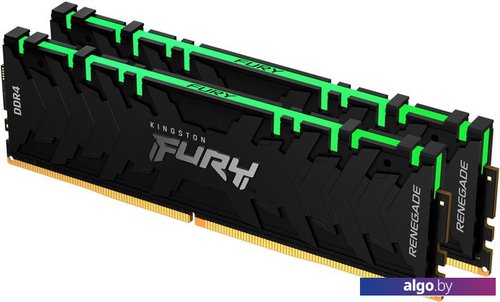 

Оперативная память Kingston FURY Renegade RGB 2x16GB DDR4 PC4-28800 KF436C16RB1AK2/32, Черный