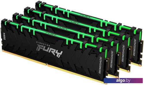 

Оперативная память Kingston FURY Renegade RGB 4x8GB DDR4 PC4-28800 KF436C16RBAK4/32