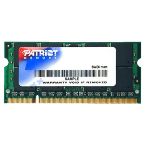 

Оперативная память Patriot 2GB DDR2 SO-DIMM PC2-6400 (PSD22G8002S)