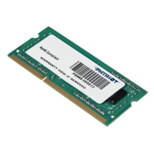 

Оперативная память Patriot Signature Line 4GB DDR3 SODIMM PC3-12800 [PSD34G160081S]