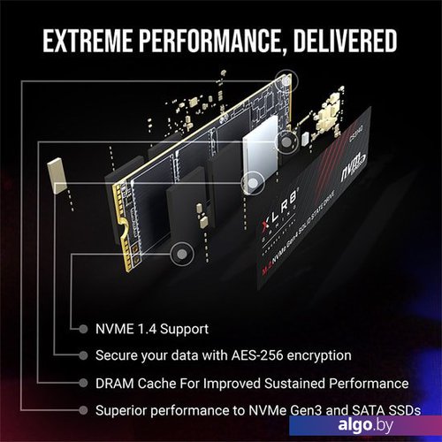 SSD PNY XLR8 CS3140 Heatsink 2TB M280CS3140-2TB-RB SSD PNY XLR8 CS3140 Heatsink 2TB M280CS3140-2TB-RB