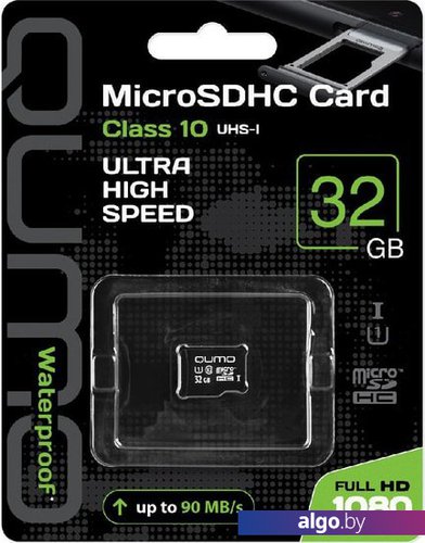 

Карта памяти QUMO microSDHC QM32GMICSDHC10U1NA 32GB