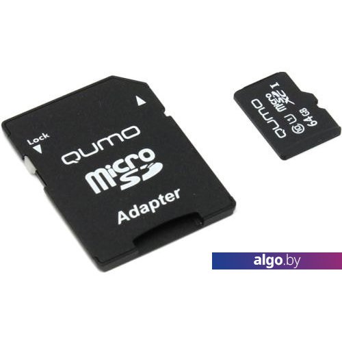 Карта памяти QUMO microSDXC QM64GMICSDXC10U3 64GB Карта памяти QUMO microSDXC QM64GMICSDXC10U3 64GB