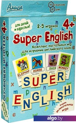 

Развивающая игра Нескучные игры Super English И-810