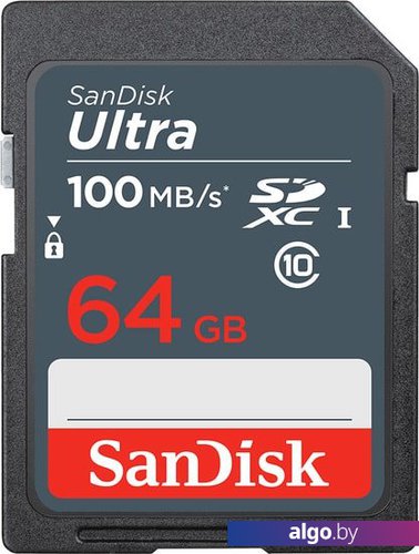 

Карта памяти SanDisk Ultra SDXC SDSDUNR-064G-GN3IN 64GB