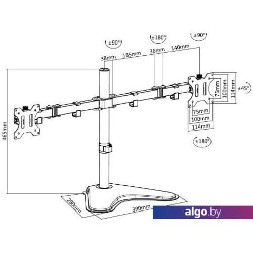 Кронштейн SBOX LCD-F024 Кронштейн SBOX LCD-F024