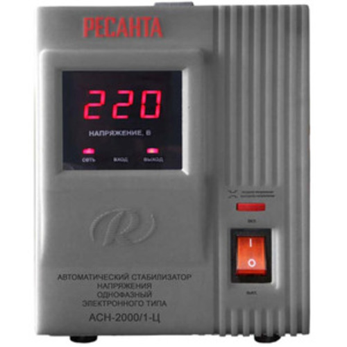 Стабилизатор напряжения Ресанта АСН-2000/1-Ц Стабилизатор напряжения Ресанта АСН-2000/1-Ц