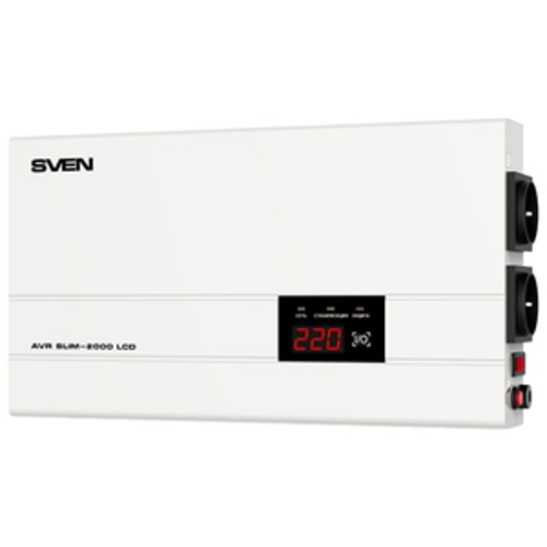 Стабилизатор напряжения SVEN AVR SLIM-2000 LCD Стабилизатор напряжения SVEN AVR SLIM-2000 LCD