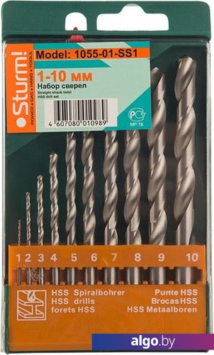 Набор оснастки Sturm 1055-01-SS1 (10 предметов) Набор оснастки Sturm 1055-01-SS1 (10 предметов)