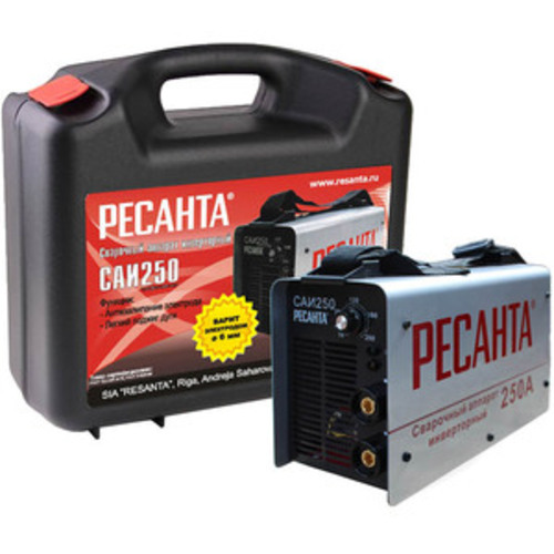 

Сварочный инвертор Ресанта САИ-250 (в кейсе)