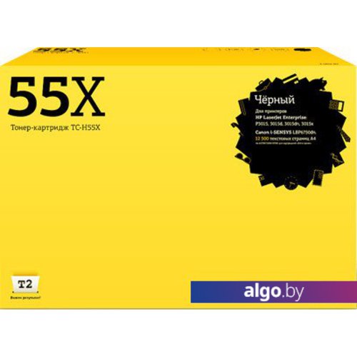 

Картридж T2 TC-H55X (аналог HP 55X (CE255X)), Черный
