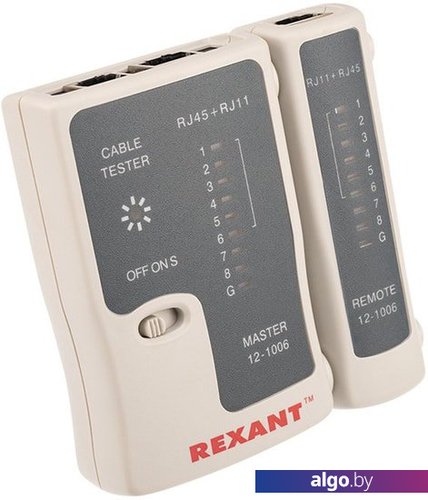 

Тестер Rexant RJ-45+RJ-11 12-1006