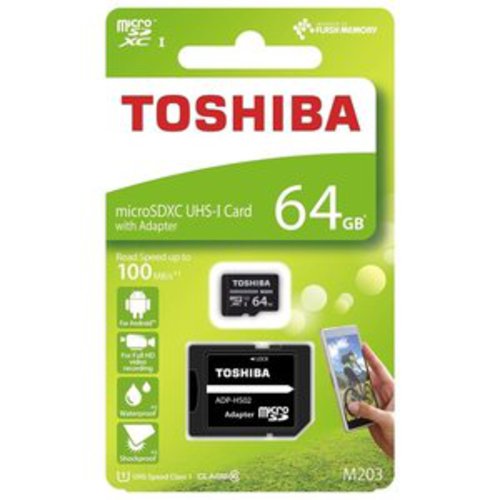 Карта памяти Toshiba THN-M203K0640EA microSDXC Class 10 64GB (с адаптером) Карта памяти Toshiba THN-M203K0640EA microSDXC Class 10 64GB (с адаптером)