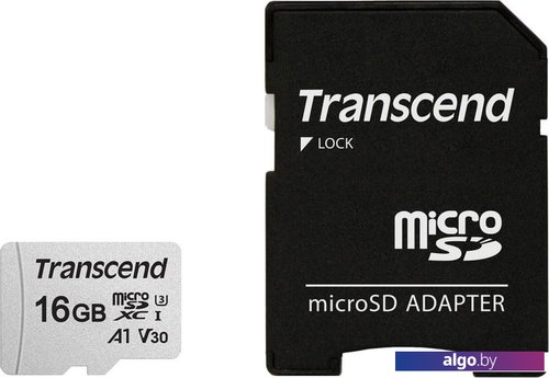 Карта памяти Transcend microSDHC 300S 16GB + адаптер Карта памяти Transcend microSDHC 300S 16GB + адаптер