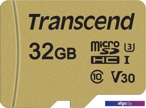 

Карта памяти Transcend microSDHC 500S 32GB+ адаптер