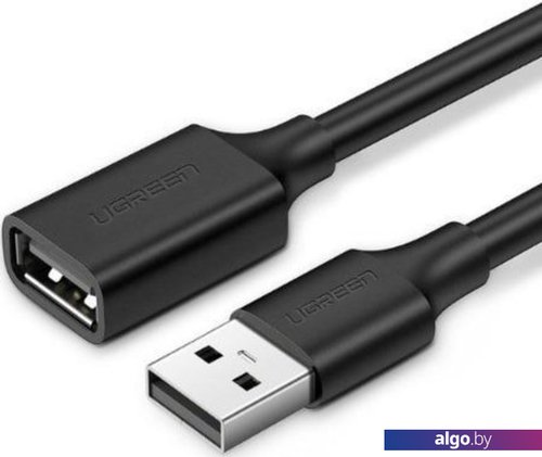 

Удлинитель Ugreen US103 USB Type-A - USB Type-A (1 м, черный)