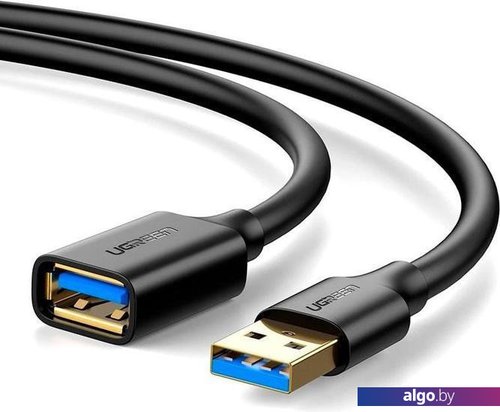 

Удлинитель Ugreen US129 USB Type-A - USB Type-A (1.5 м, черный)