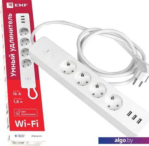 Умный удлинитель EKF Connect RCE-1-WF Умный удлинитель EKF Connect RCE-1-WF