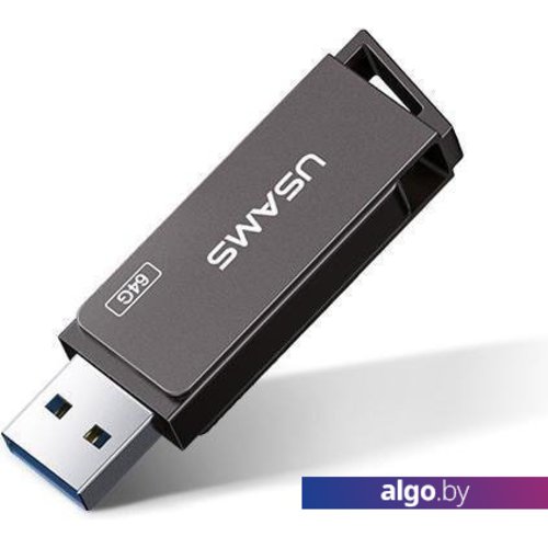 

USB Flash Usams USB3.0 Rotatable High Speed Flash Drive 64GB, Серый