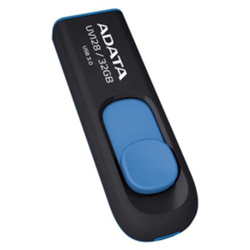 

USB Flash A-Data DashDrive UV128 Black/Blue 32GB (AUV128-32G-RBE)