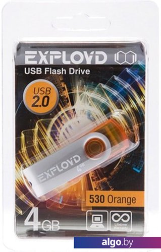 

USB Flash Exployd 530 4GB (оранжевый)