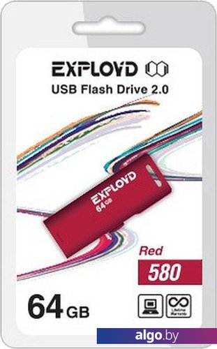 

USB Flash Exployd 580 64GB (красный)